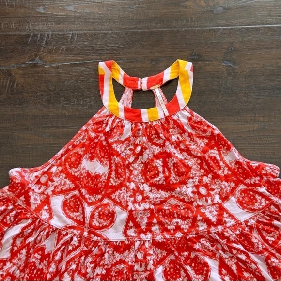 Free‎ People Mimi Tunic Lavender Combo Linen Blend Top Size XS Women - Picture 3 of 9